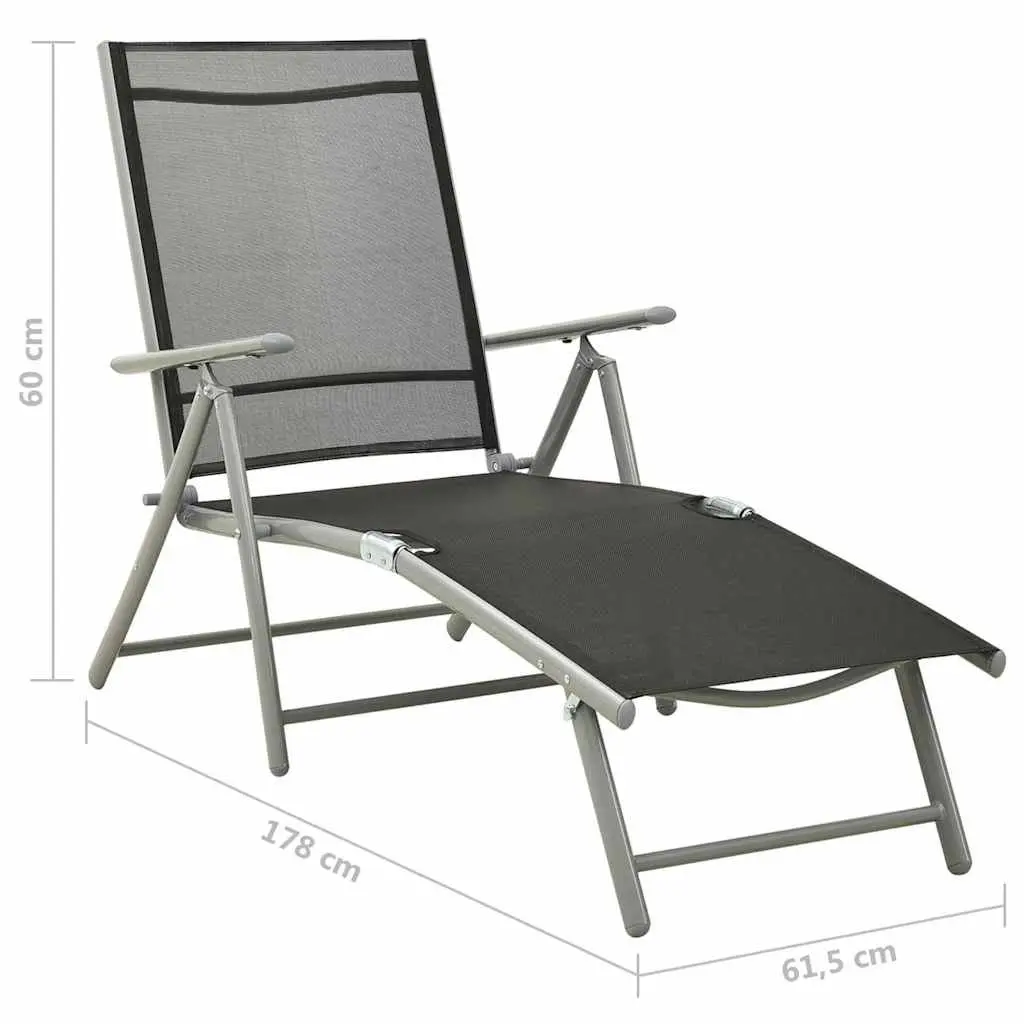 Adjustable Folding Sun Lounger for Outdoors