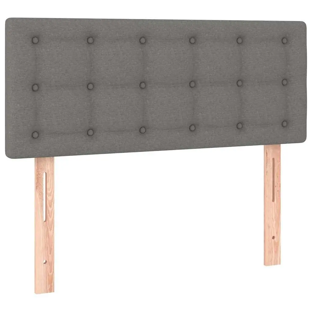 Grey Fabric LED Headboard with Adjustable Height