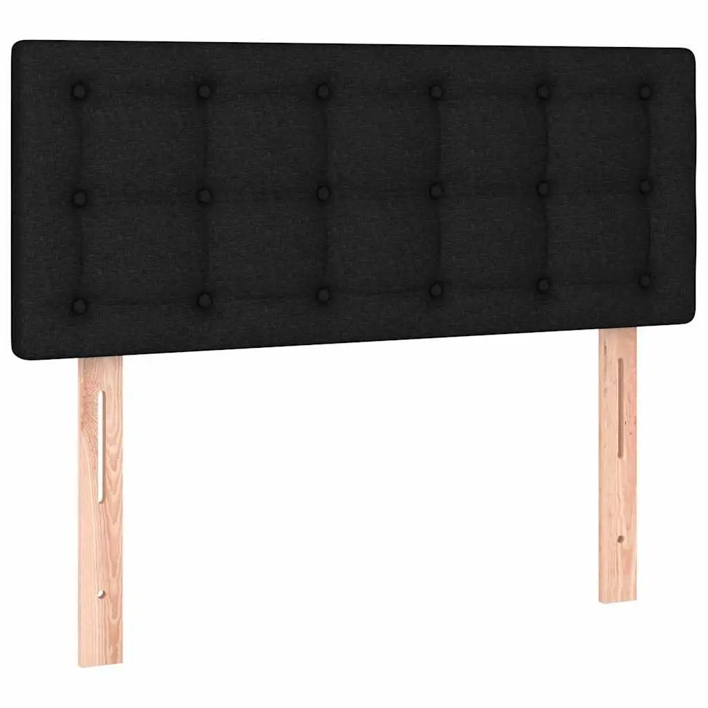 Adjustable Height Black Fabric LED Headboard 100 cm