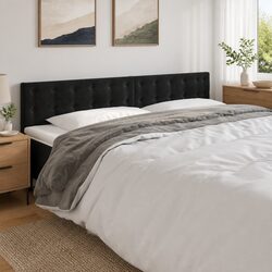 Stylish Black Velvet LED Headboard with Colourful Lights