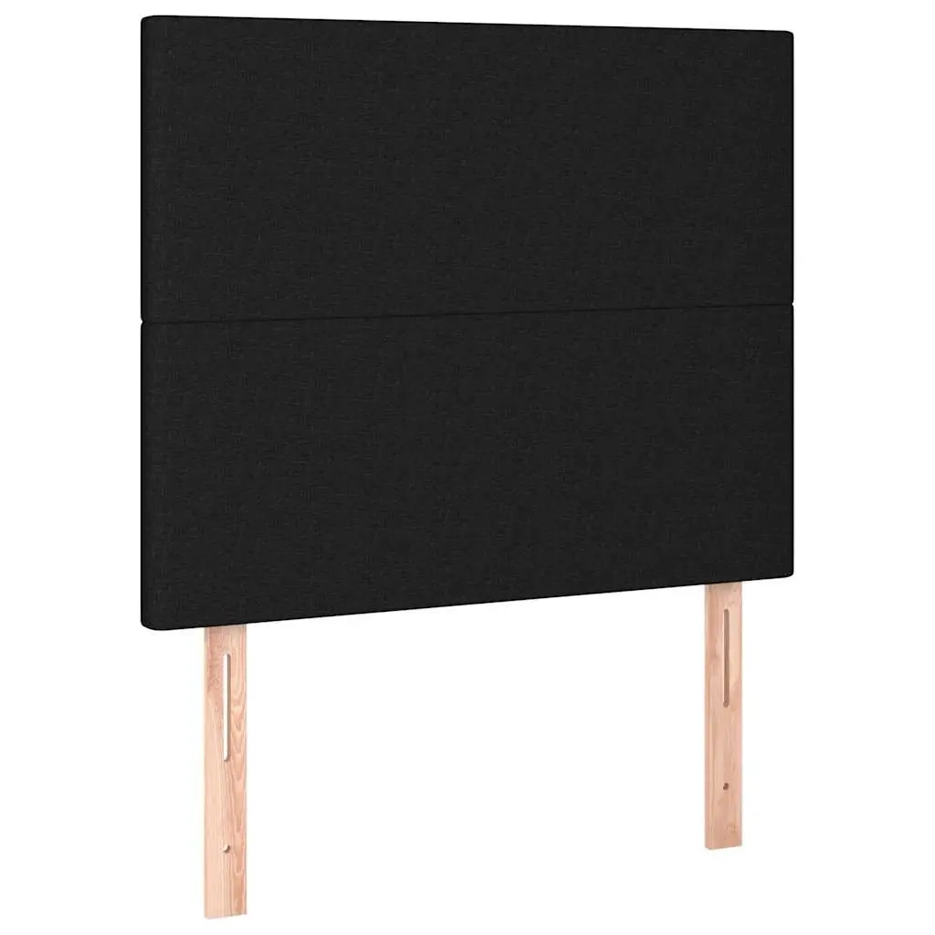 Black Fabric LED Headboard 80 cm Adjustable
