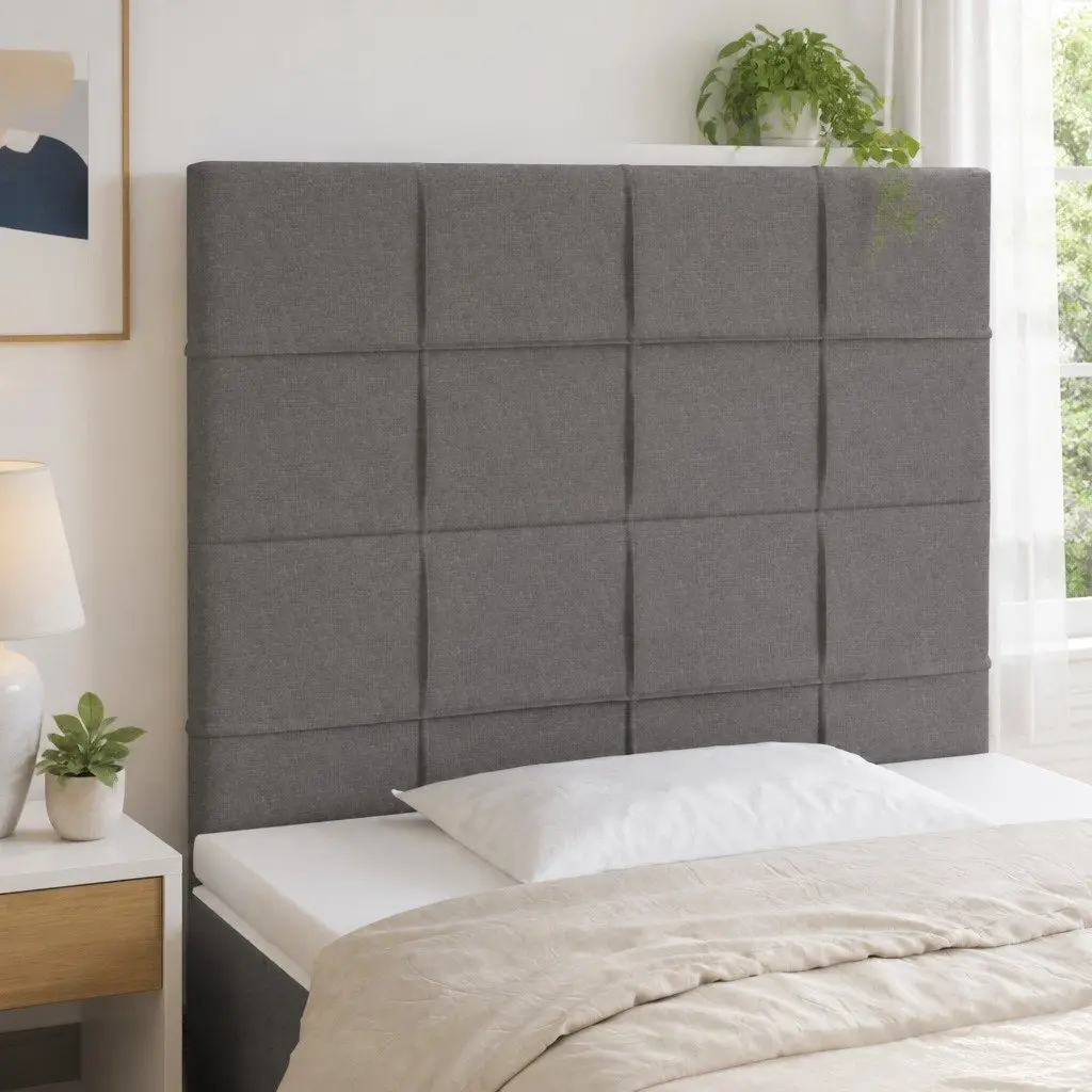 LED Headboard 80cm Adjustable Height Dark Grey
