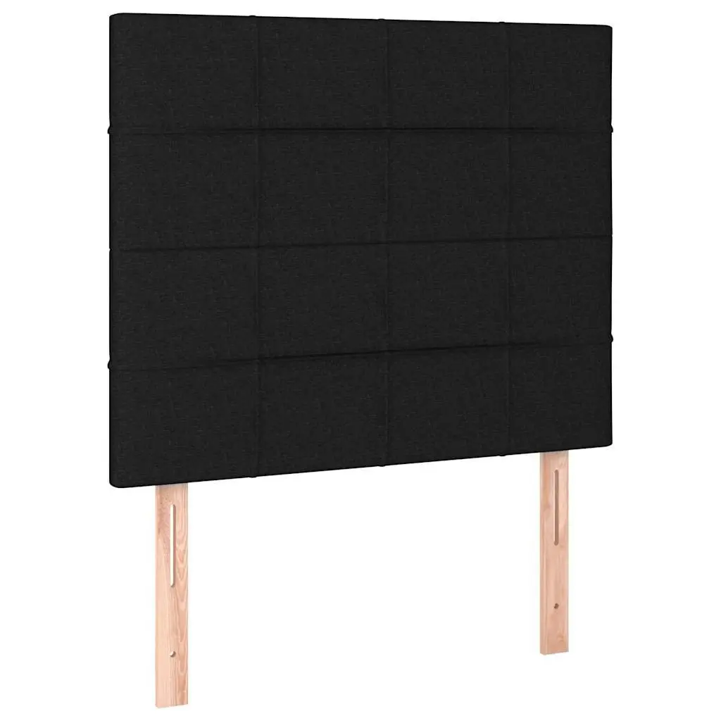 LED Headboard 80cm Black Fabric with Adjustable Height