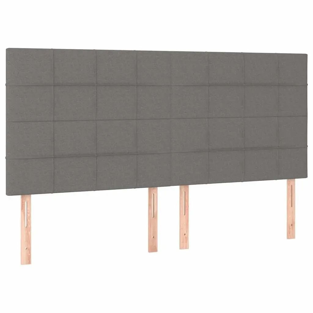 LED Headboard Grey 160cm Fabric Bed Backrest