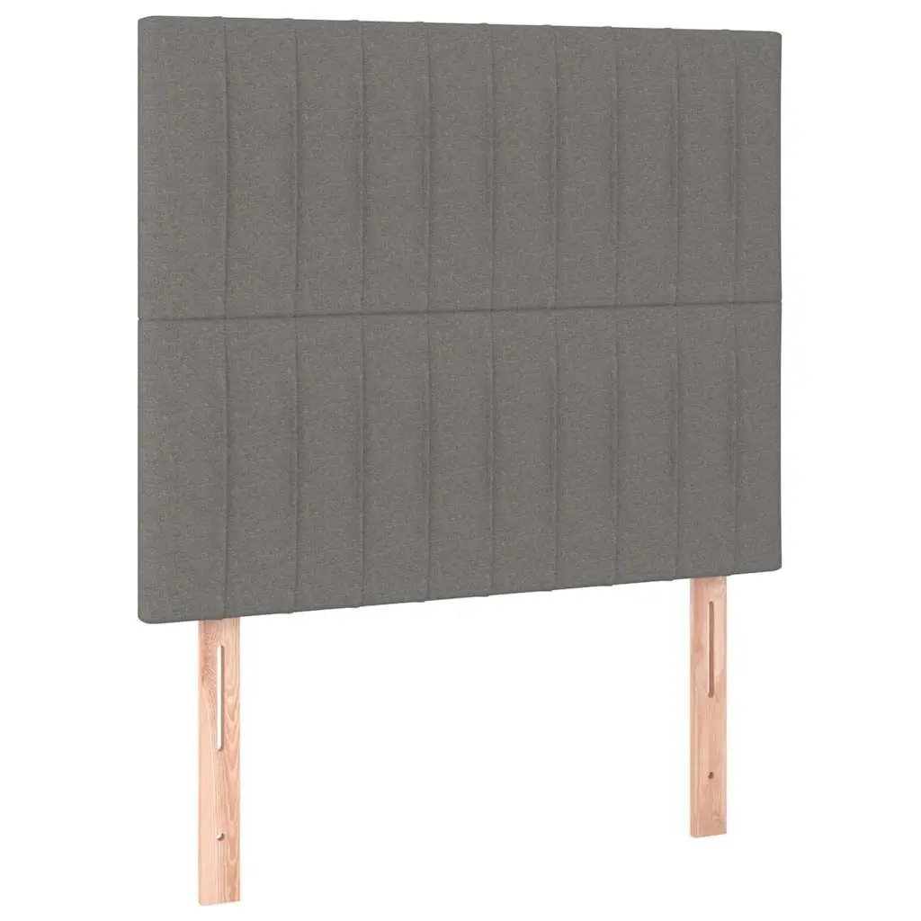 Adjustable Height LED Headboard in Grey Fabric