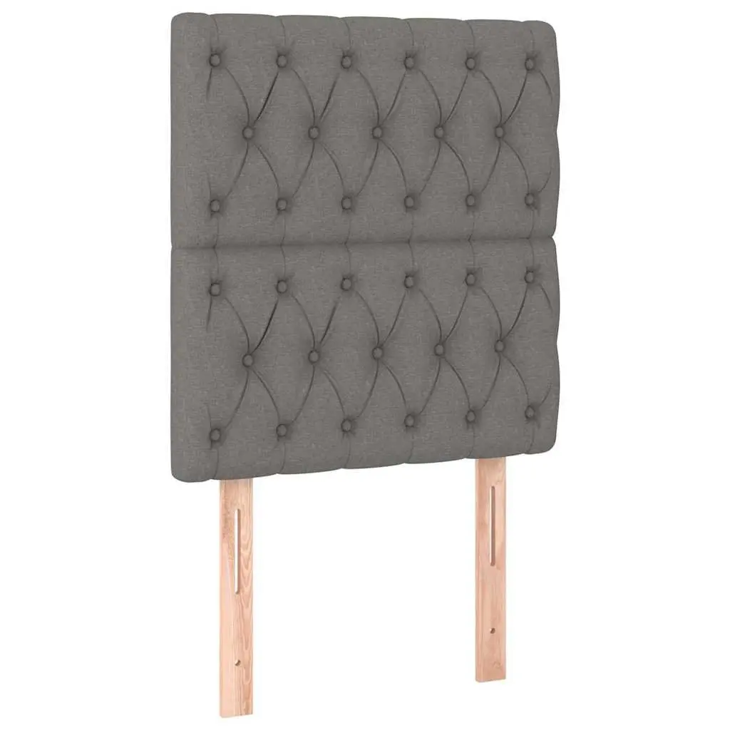 LED Headboard 80cm Dark Grey Fabric with Lights