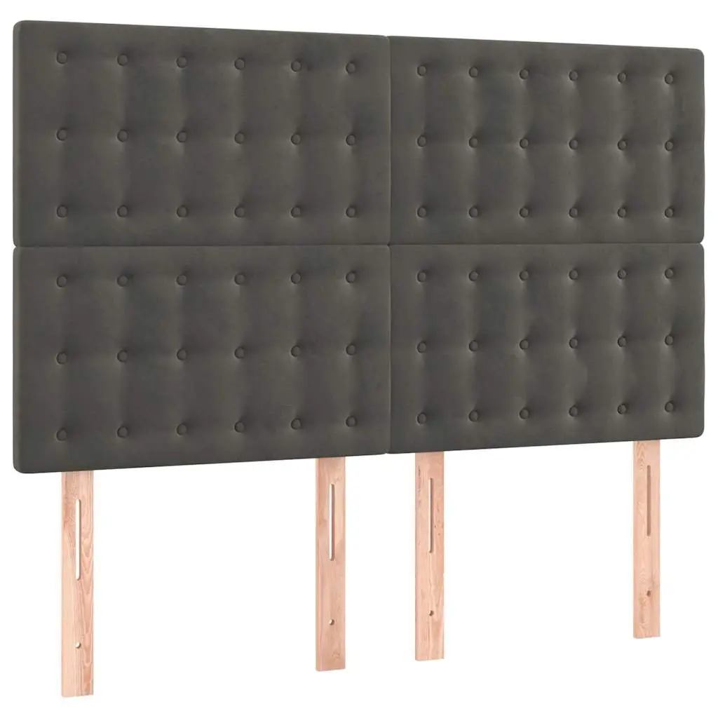 Dark Grey LED Headboard with Adjustable Height