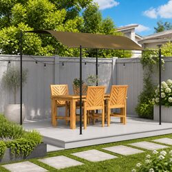 Durable Taupe Sunshade Awning 3x2.4 m for Outdoors