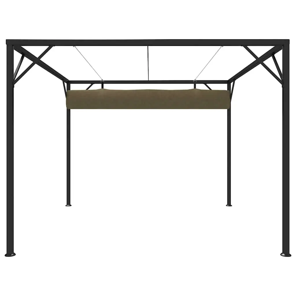 Garden Gazebo 3x3m with Retractable Roof