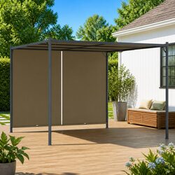 Sturdy 3x3m Retractable Sliding Canopy Pergola
