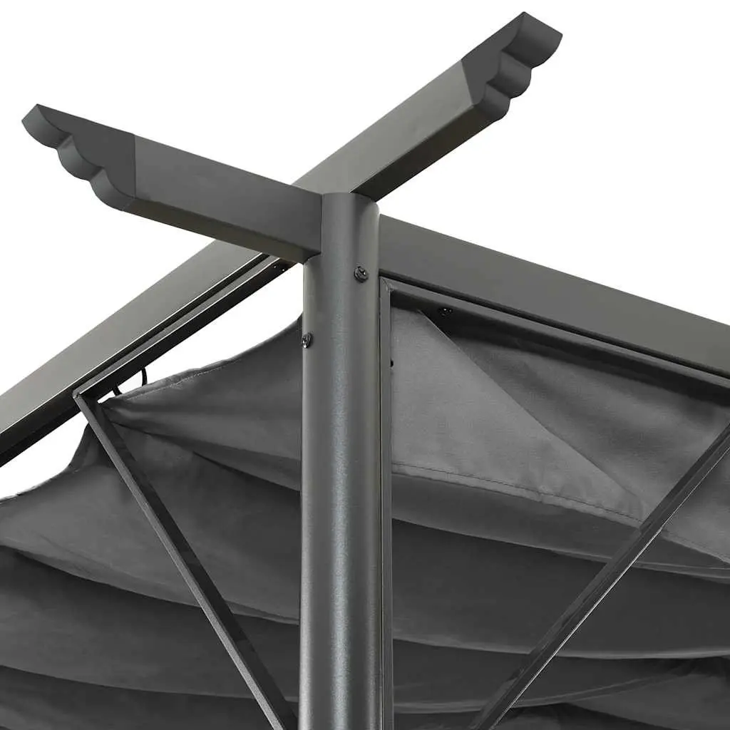 3x3m Garden Pergola with Retractable Roof