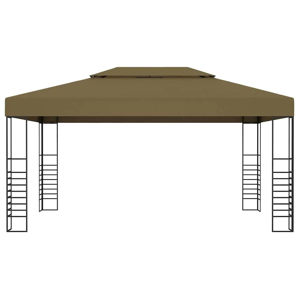 3x4 m Steel Frame Gazebo with Vented Canopy