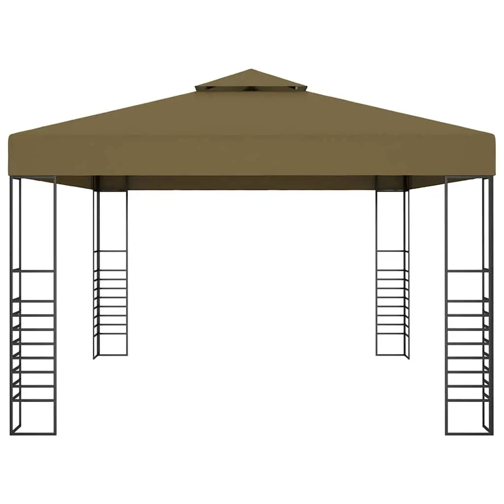3x4 m Steel Frame Gazebo with Vented Canopy