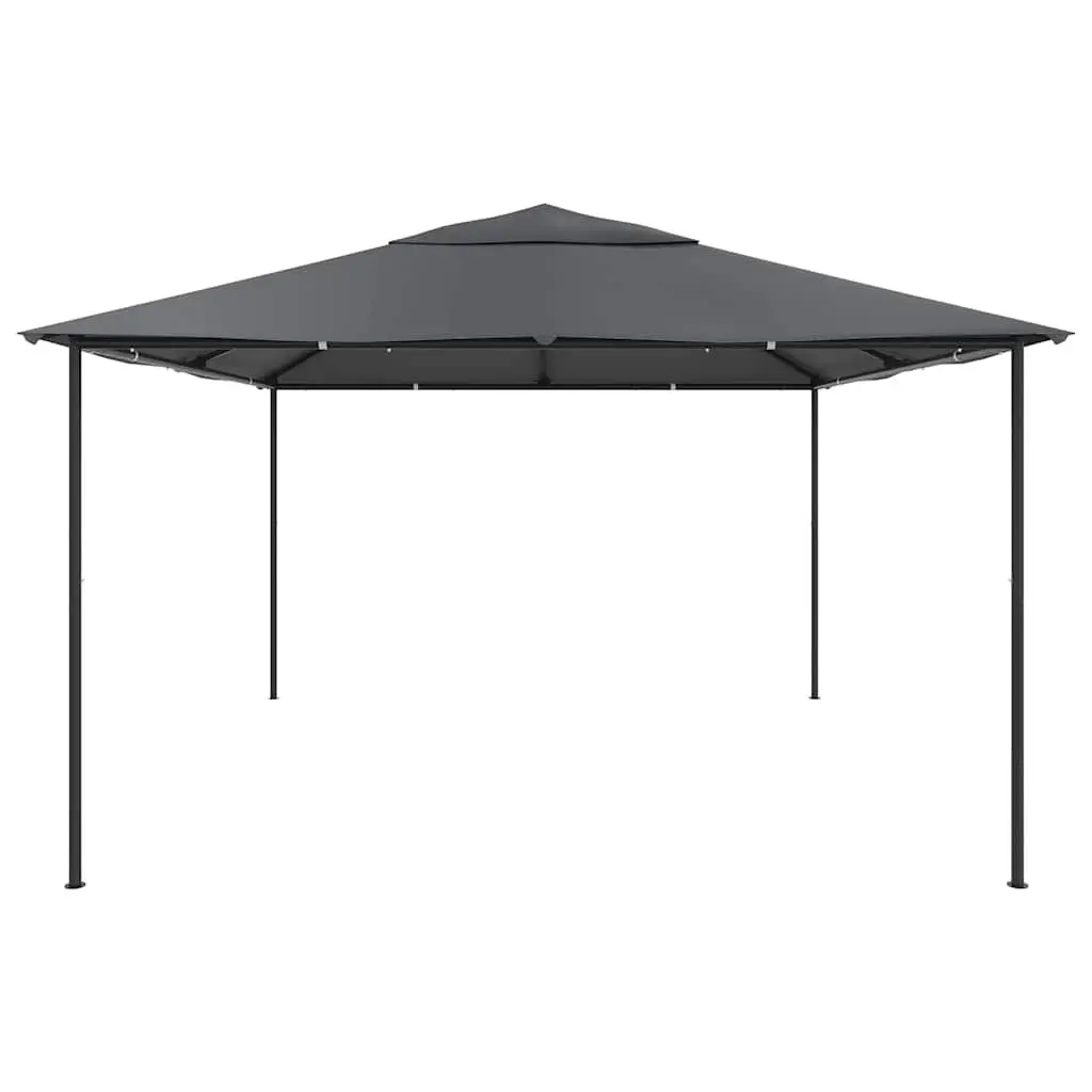 Gazebo Oxford Fabric 4x4x3 m Anthracite Outdoor Shelter Pavilion Garden Canopy Party