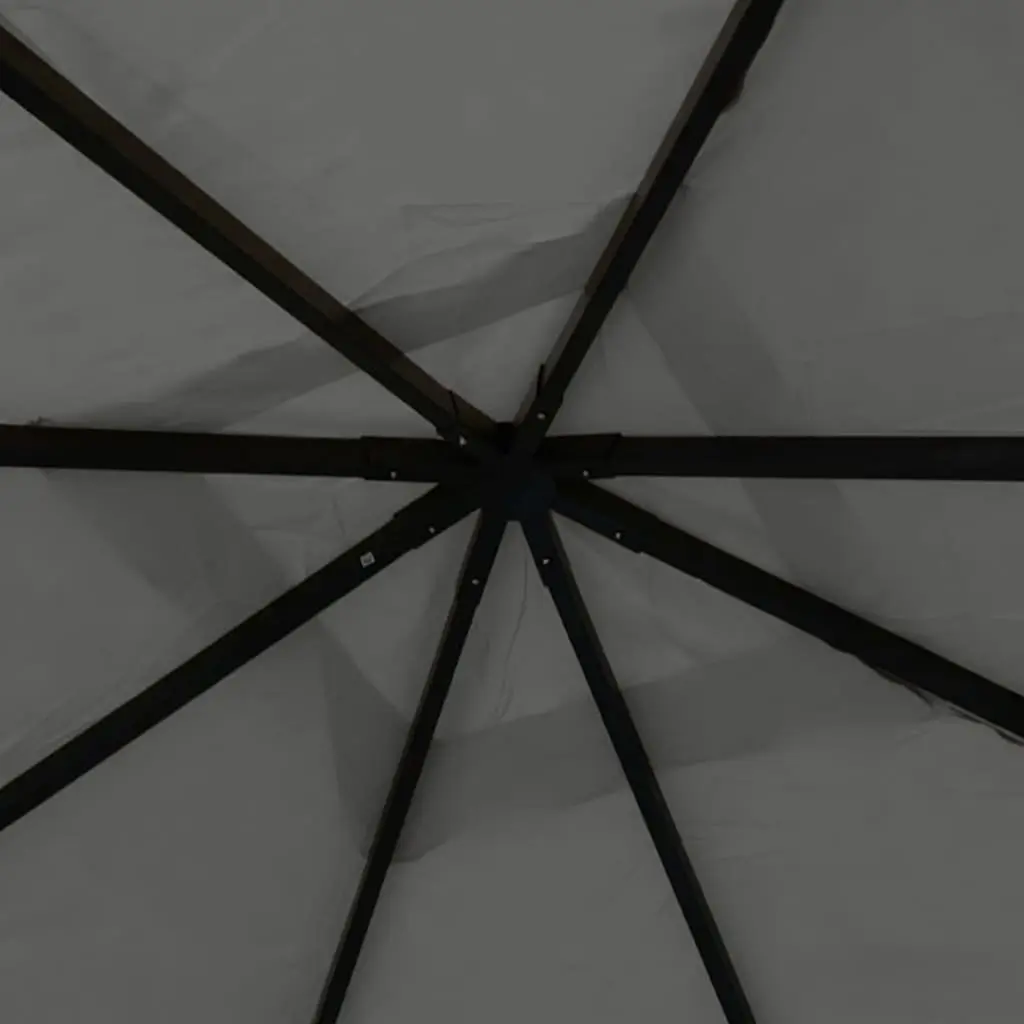 Gazebo Oxford Fabric 4x4x3 m Anthracite Outdoor Shelter Pavilion Garden Canopy Party