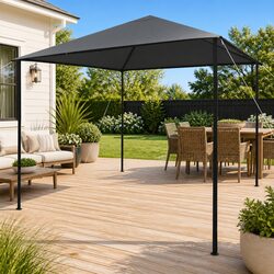 Durable 3x3m Outdoor Gazebo with Steel Frame and Canopy