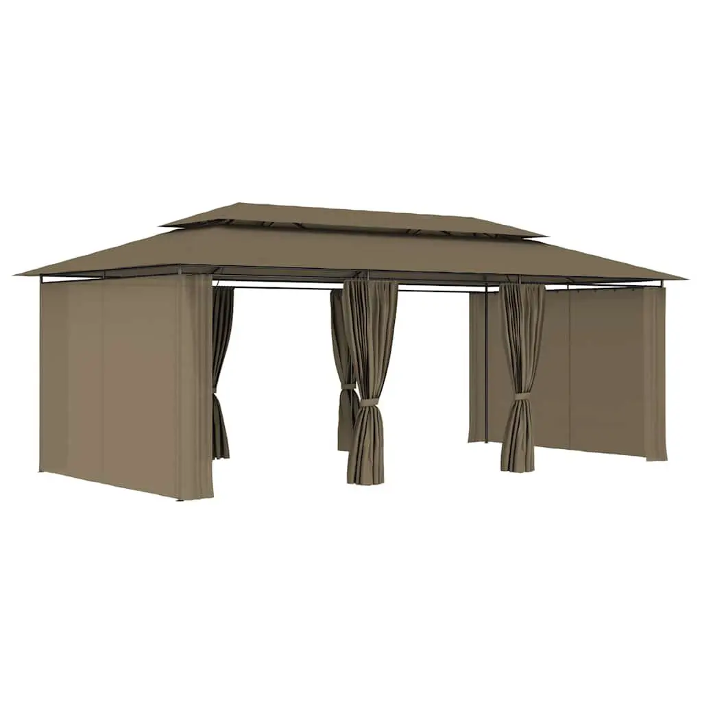 Gazebo Polyester 600 x 298 x 270 cm Taupe