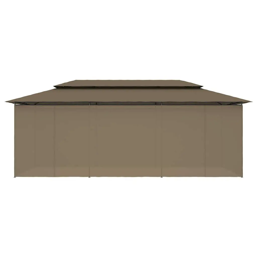 Gazebo Polyester 600 x 298 x 270 cm Taupe