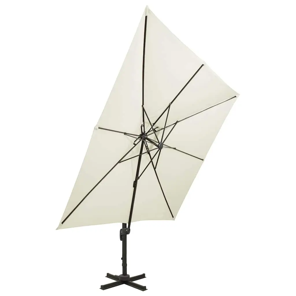 Cantilever Garden Parasol 300x300cm Double Top Umbrella