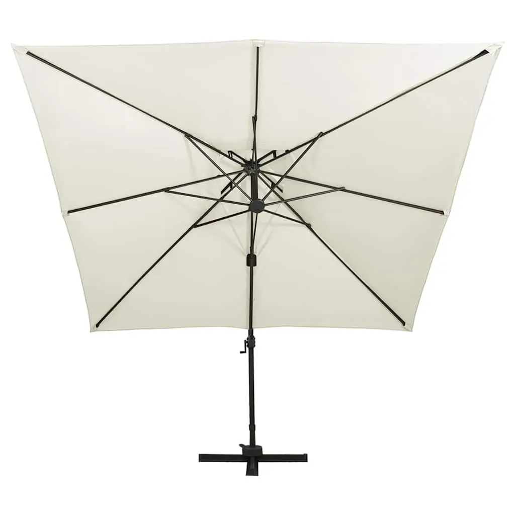 Cantilever Garden Parasol 300x300cm Double Top Umbrella