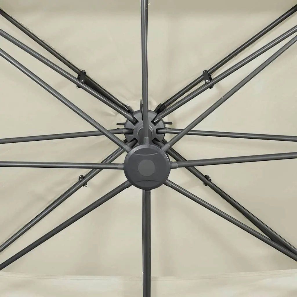 Cantilever Garden Parasol with Double Canopy