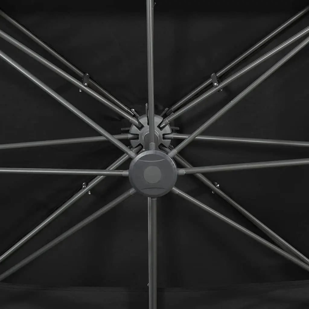 Double Top Cantilever Parasol with 360-Degree Rotation