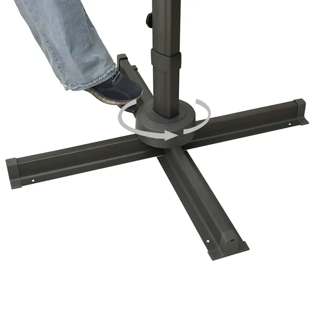 Double Top Cantilever Parasol with 360-Degree Rotation
