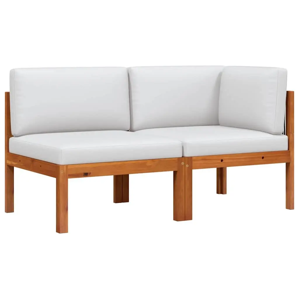 2-Piece Garden Lounge Set with Rope Backrests