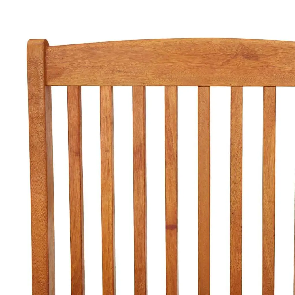 Folding Garden Chairs Eucalyptus Wood Brown 2 Piece