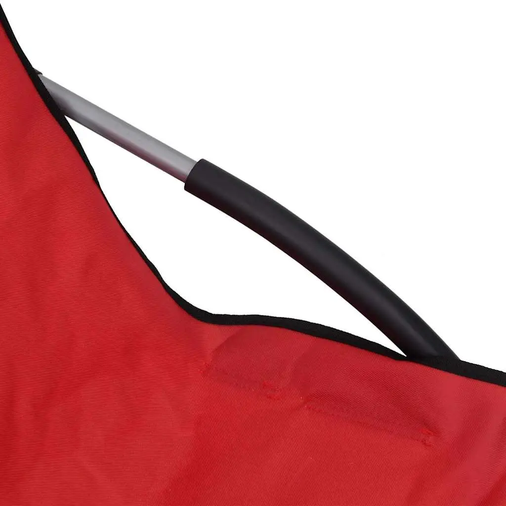 Folding Beach Chairs Oxford Fabric Red 2 Pieces