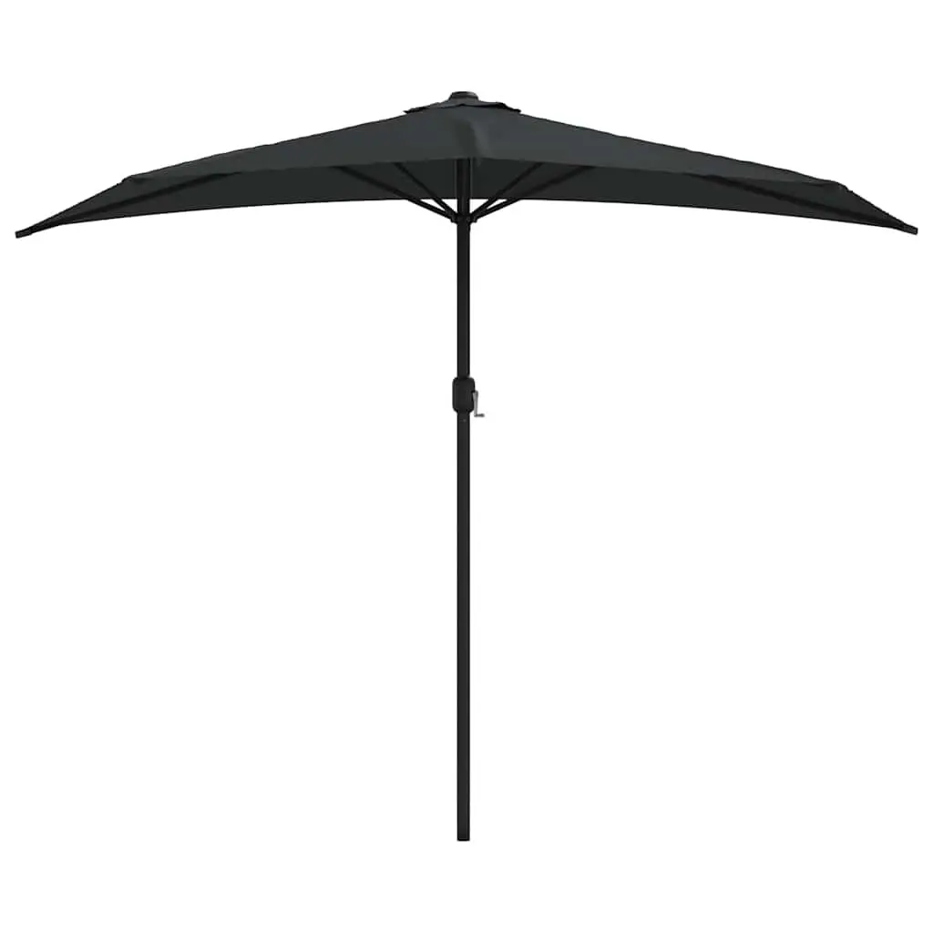 Half Round Balcony Parasol with Crank Mechanism