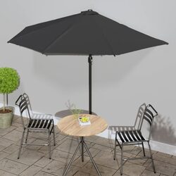 Premium Half Round Balcony Parasol with Aluminium Pole