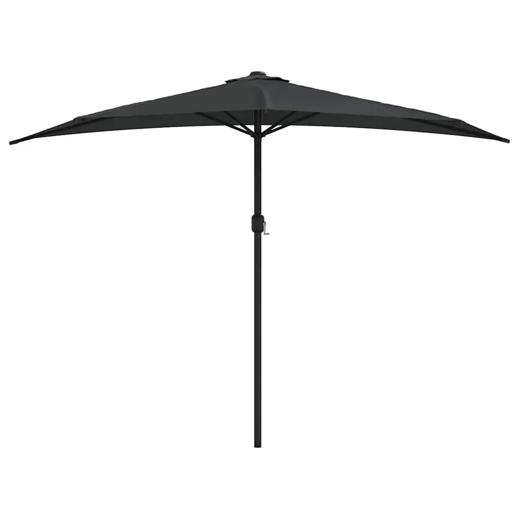 Half Round Balcony Parasol with Aluminium Pole
