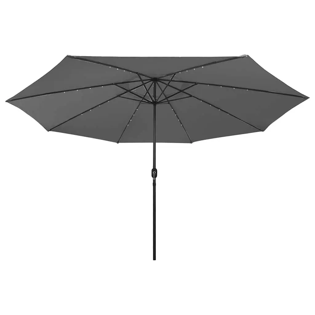 Garden Parasol with LED Lights 400cm Anthracite