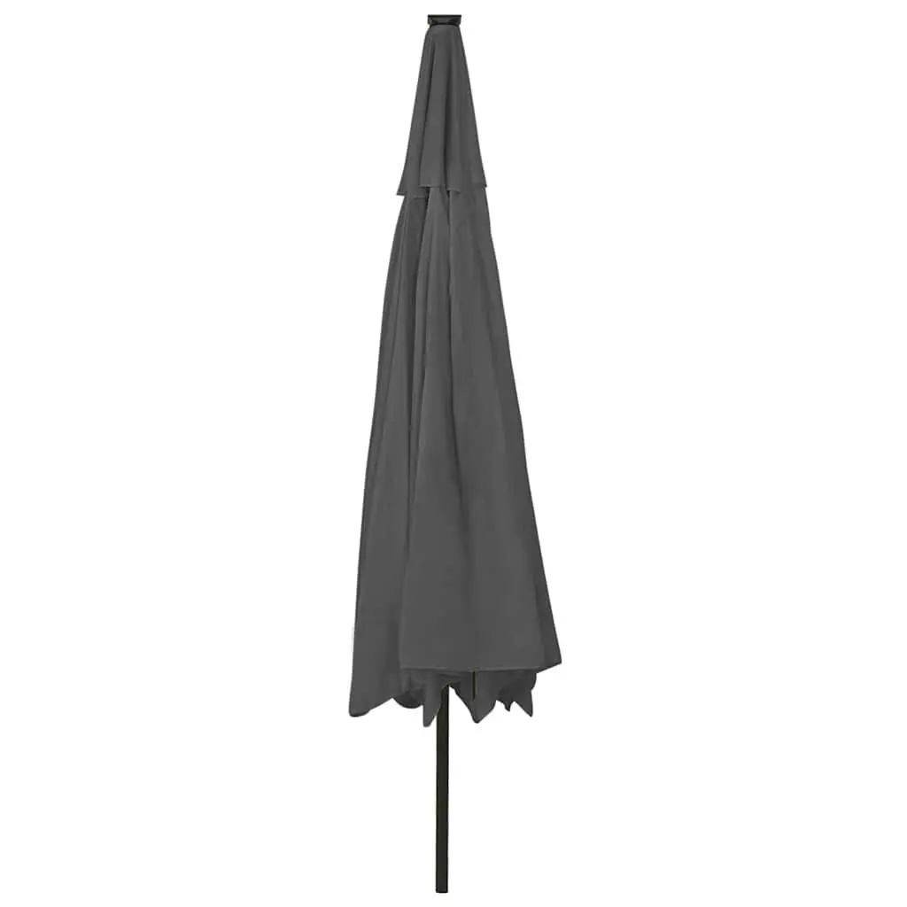 Garden Parasol with LED Lights 400cm Anthracite
