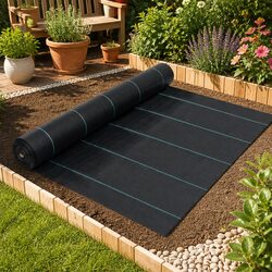 Premium Black Weed Control Mat 1x100m for Landscaping