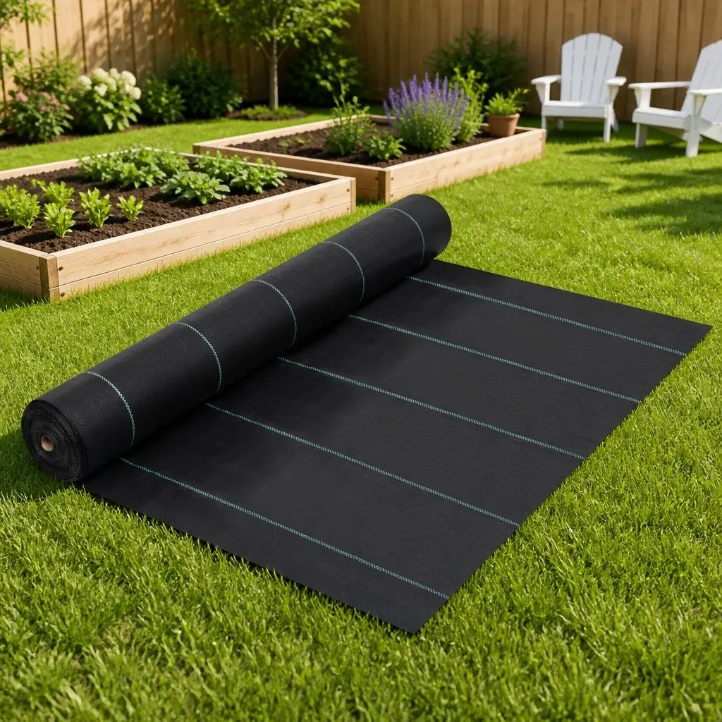 Black Weed Control Mat 2x5 m Ground Cover
