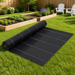 High-Quality Black Weed Control Mat 2x5 m Ground Cover