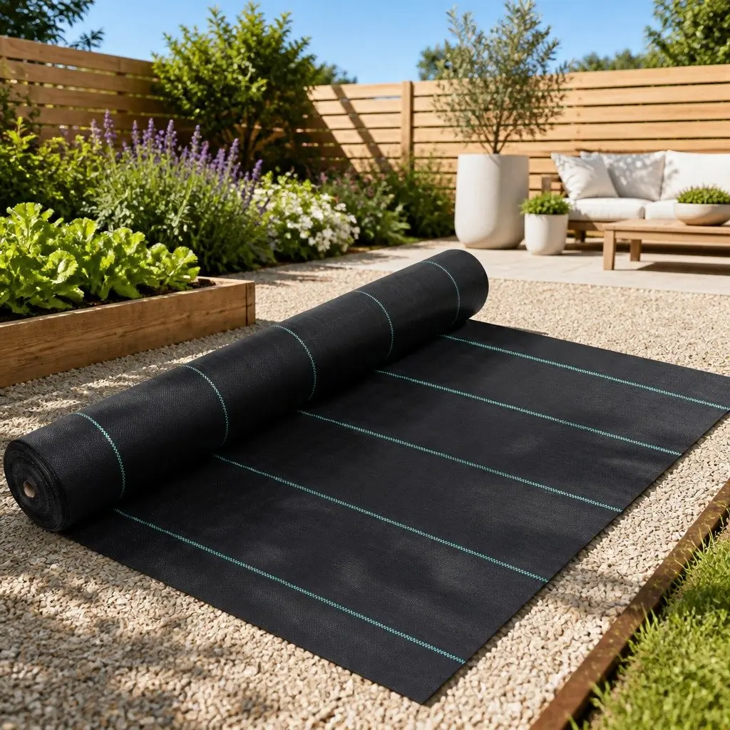 Black Landscape Fabric Weed Control Mat 2x150 m