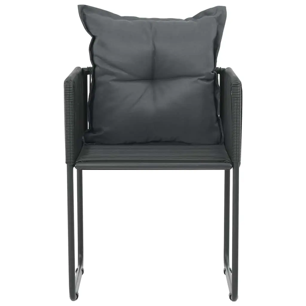 Set of 4 Outdoor Dining Chairs with Cushions