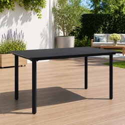 Stylish Black Garden Dining Table for Outdoor Spaces