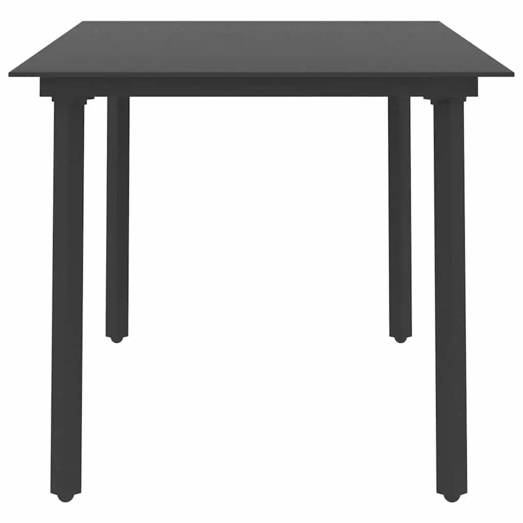 Black Garden Dining Table for Outdoor Spaces