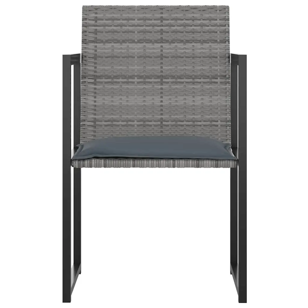 7-Piece Grey Outdoor Dining Set with Cushions