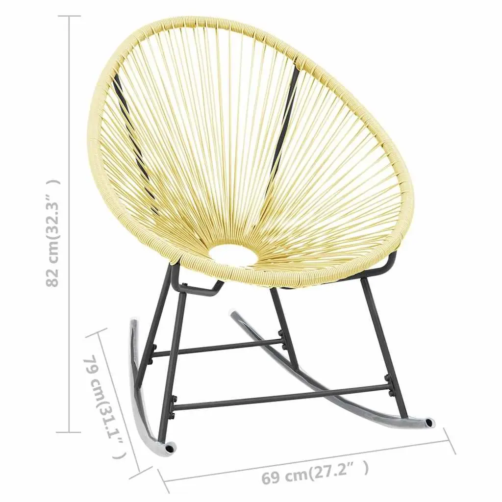 Outdoor Acapulco Chair with Poly Rattan Seating
