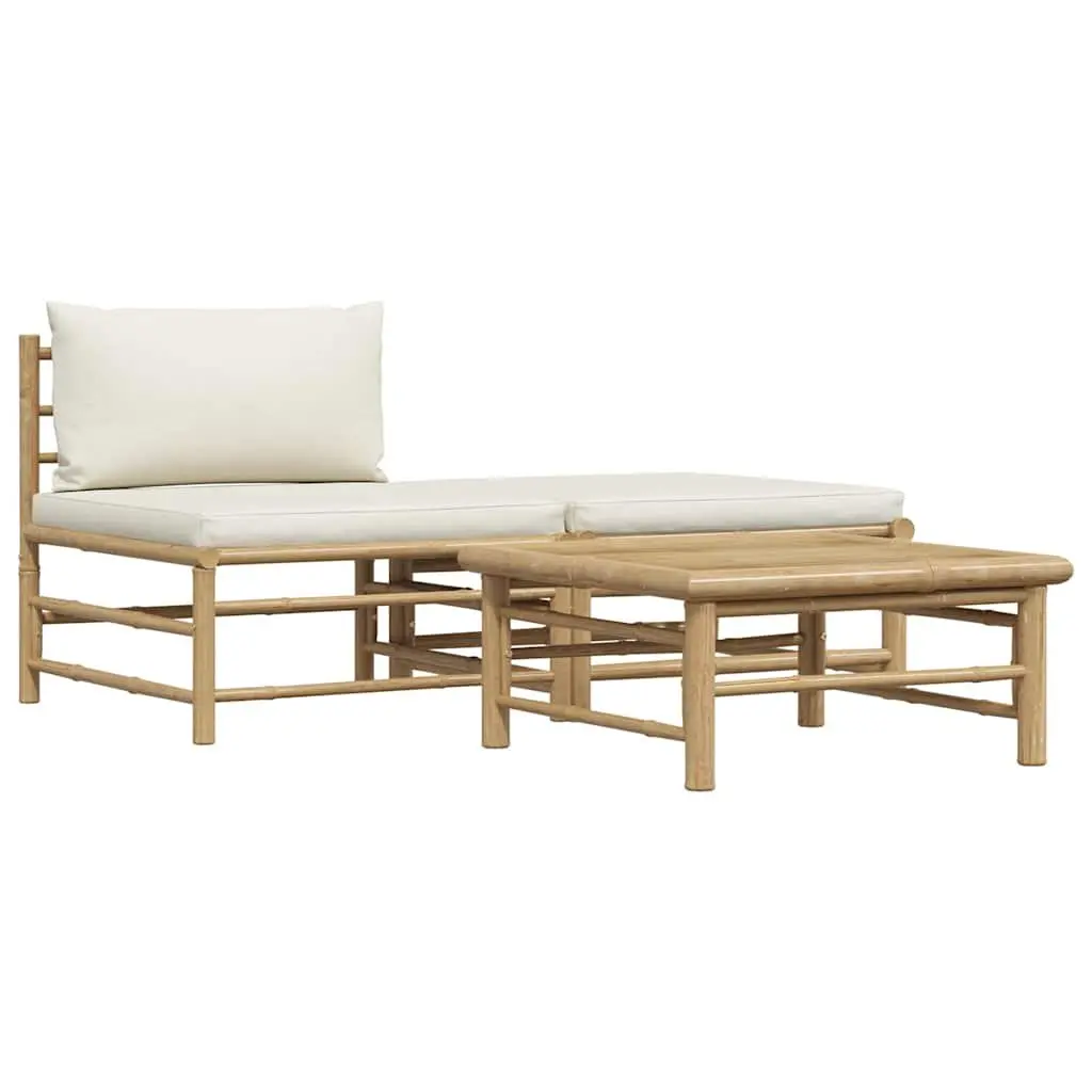 3 Piece Modular Outdoor Sofa Set with Cushions