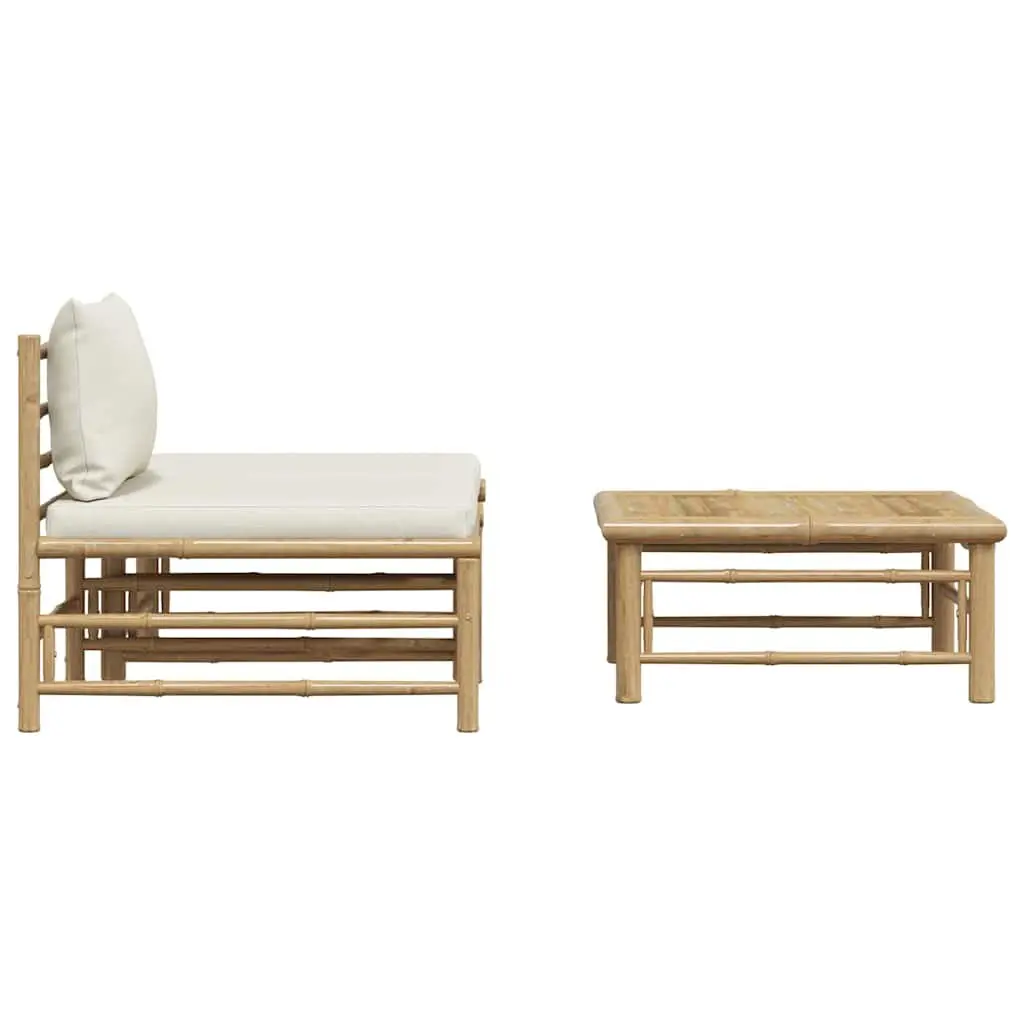 3 Piece Modular Outdoor Sofa Set with Cushions