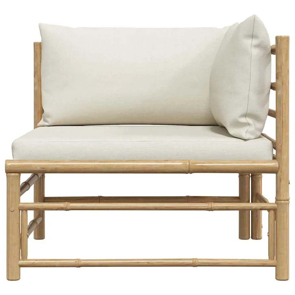 Modular Garden Corner Sofa with Bamboo Frame