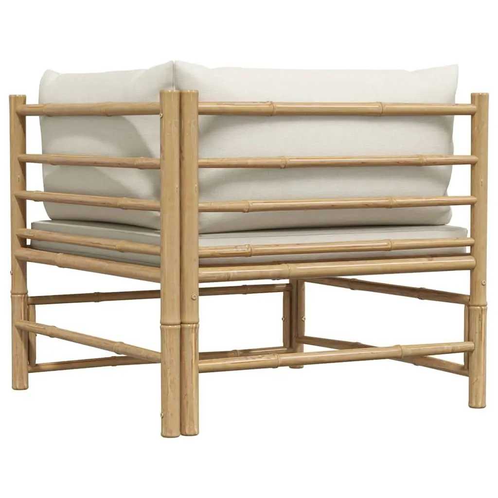 Modular Garden Corner Sofa with Bamboo Frame