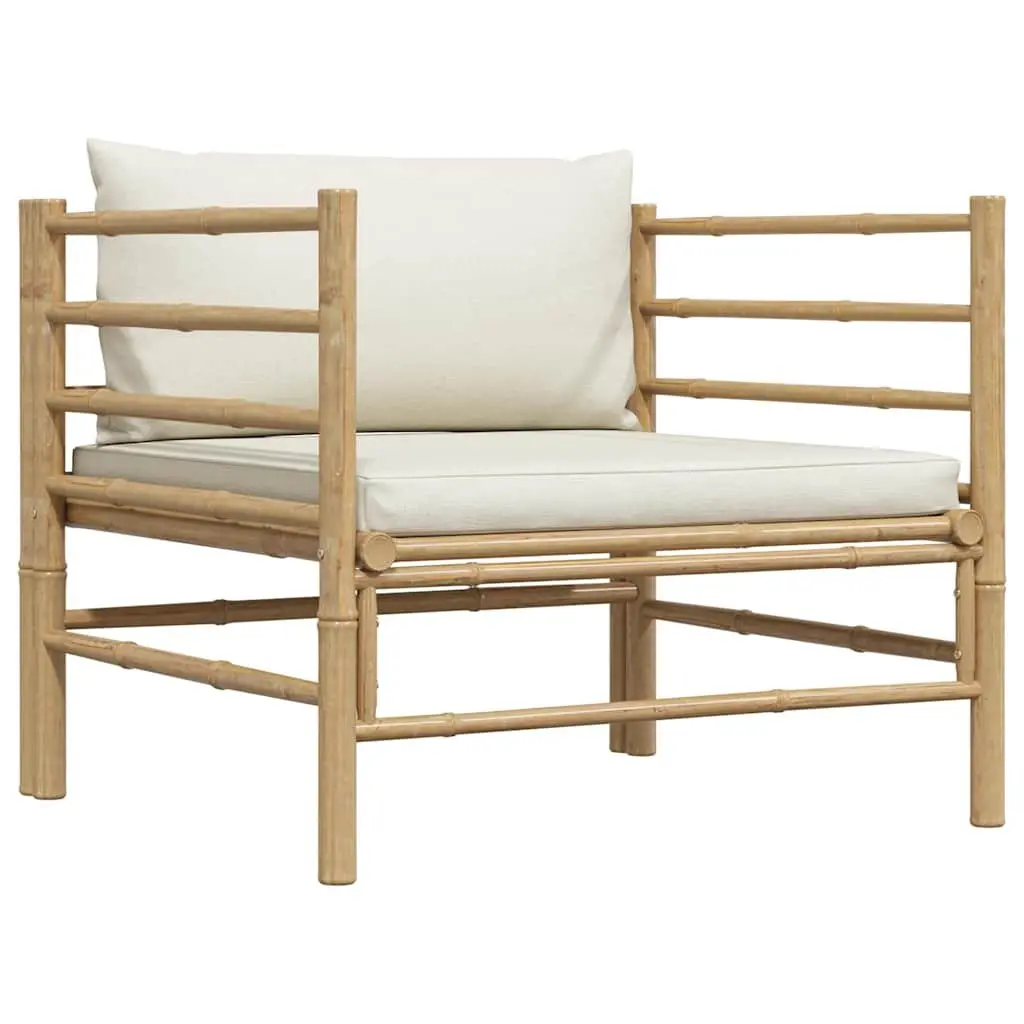 Modular Sectional Garden Sofa with Bamboo Frame