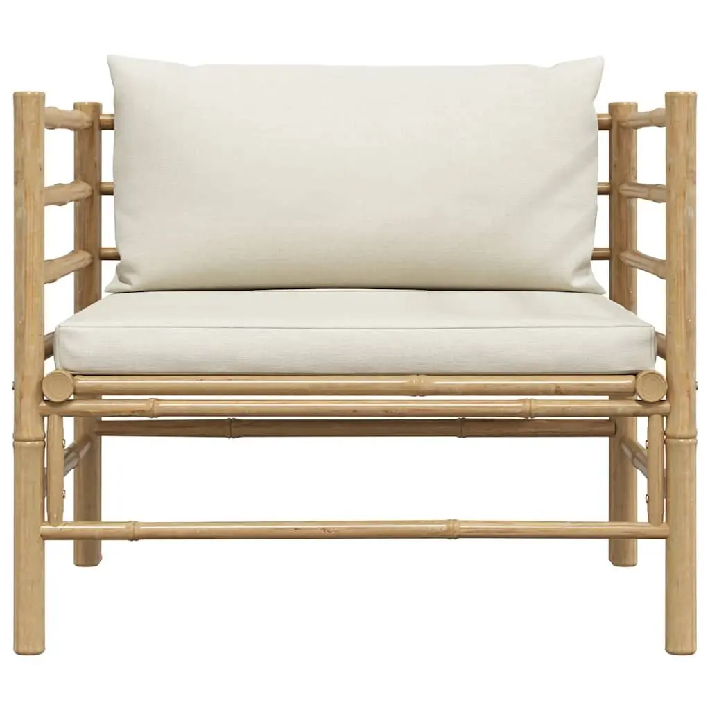 Modular Sectional Garden Sofa with Bamboo Frame
